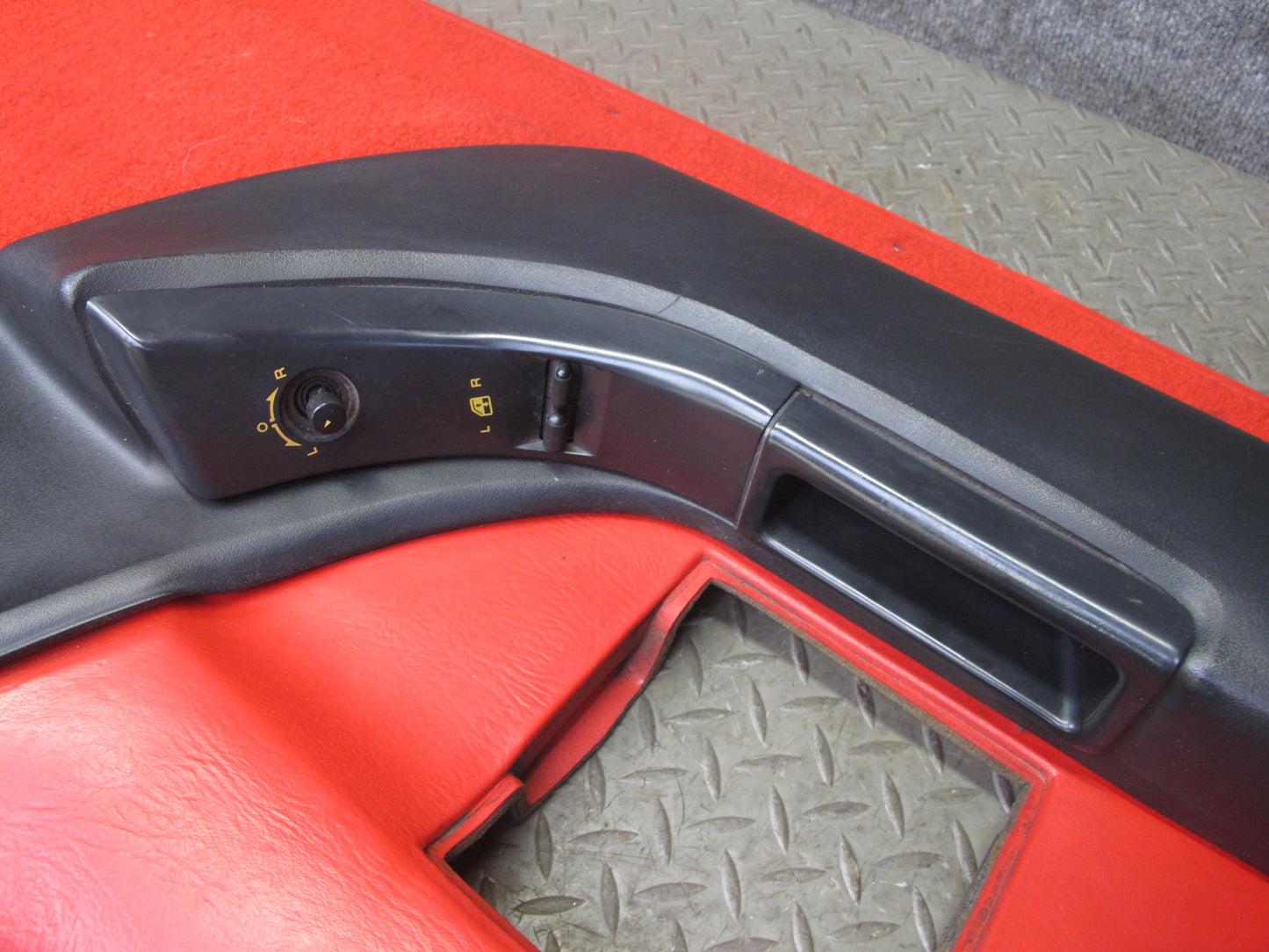 1993 Chevrolet Corvette C4 Left Door Interior Trim Cover Panel Torch RED OEM