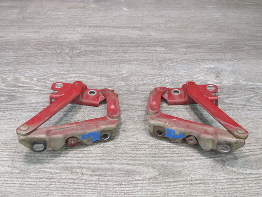 92-00 Lexus JZZ31L SC400 SC300 Set of 2 Front Left & Right Hood Hinge RED OEM