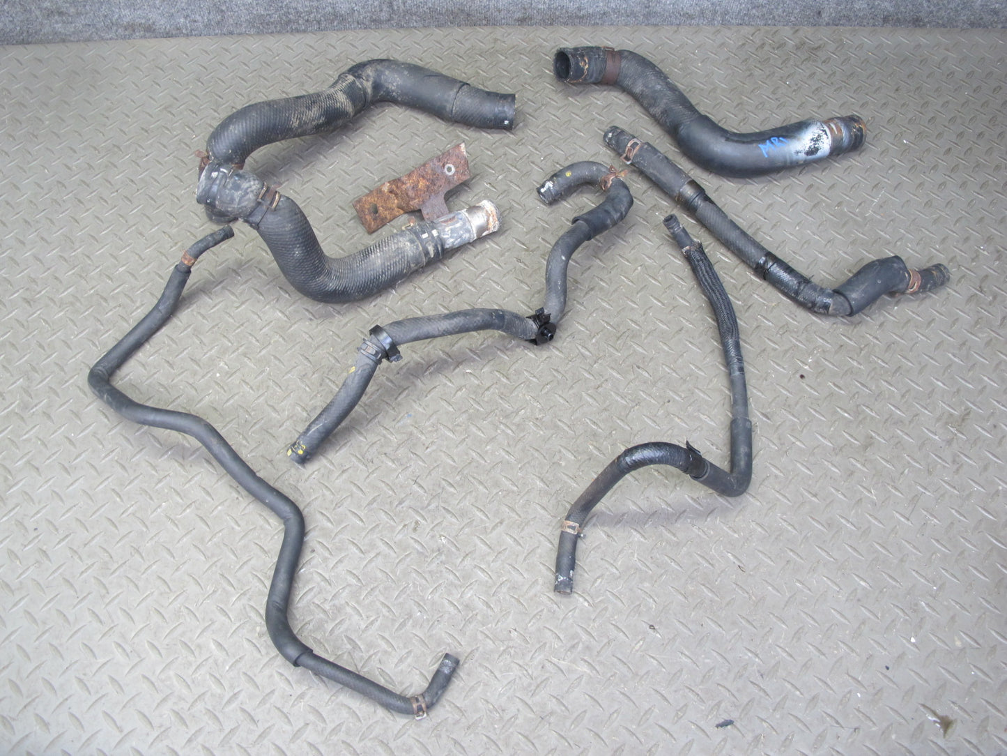 06-08 Mazda RX8 1.3L Set of 7 Engine Radiator Coolant Water Hose Pipe OEM