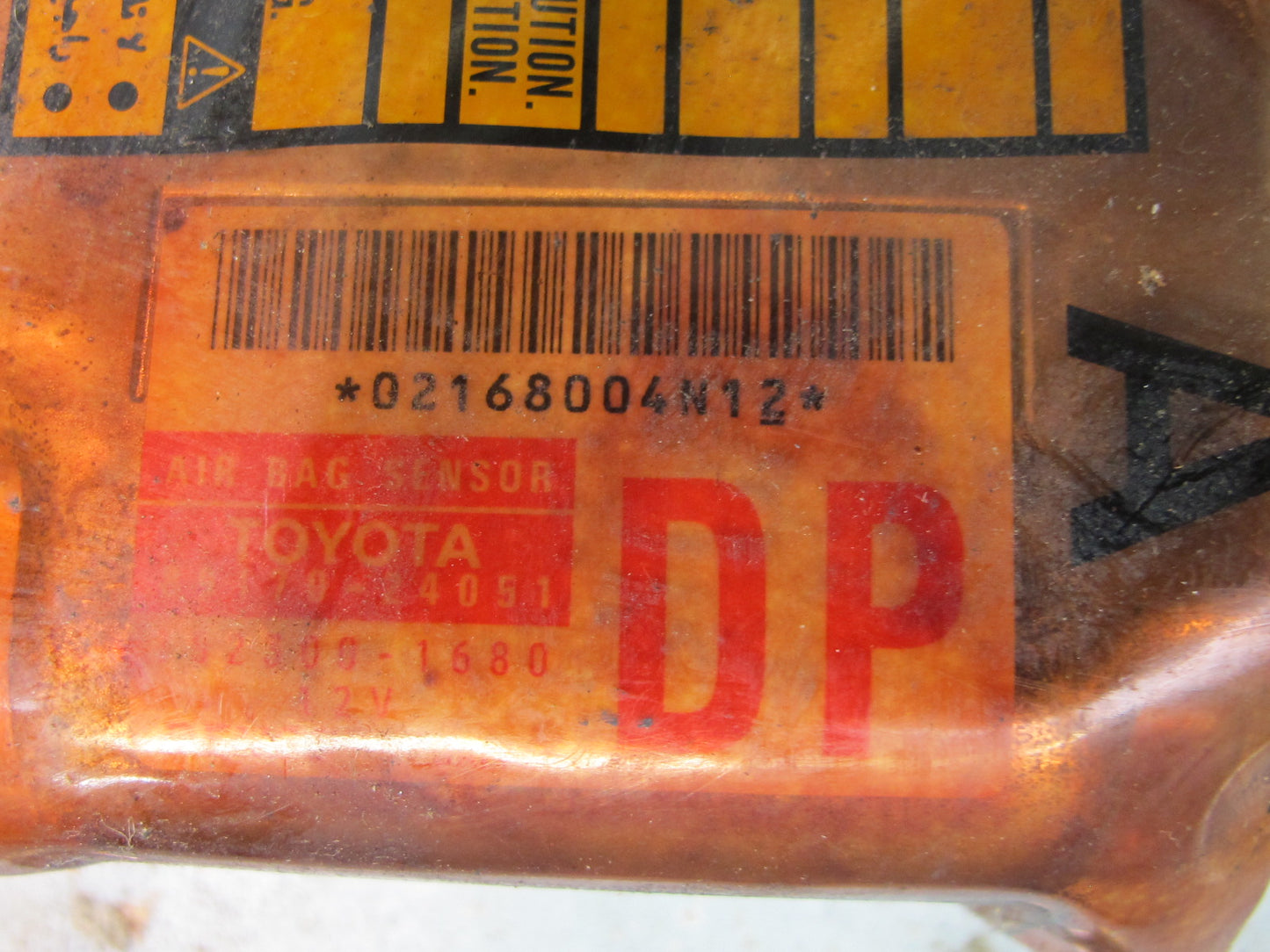 1997 LEXUS SC300 SC400 SRS AIRBAG SENSOR CONTROL MODULE OEM
