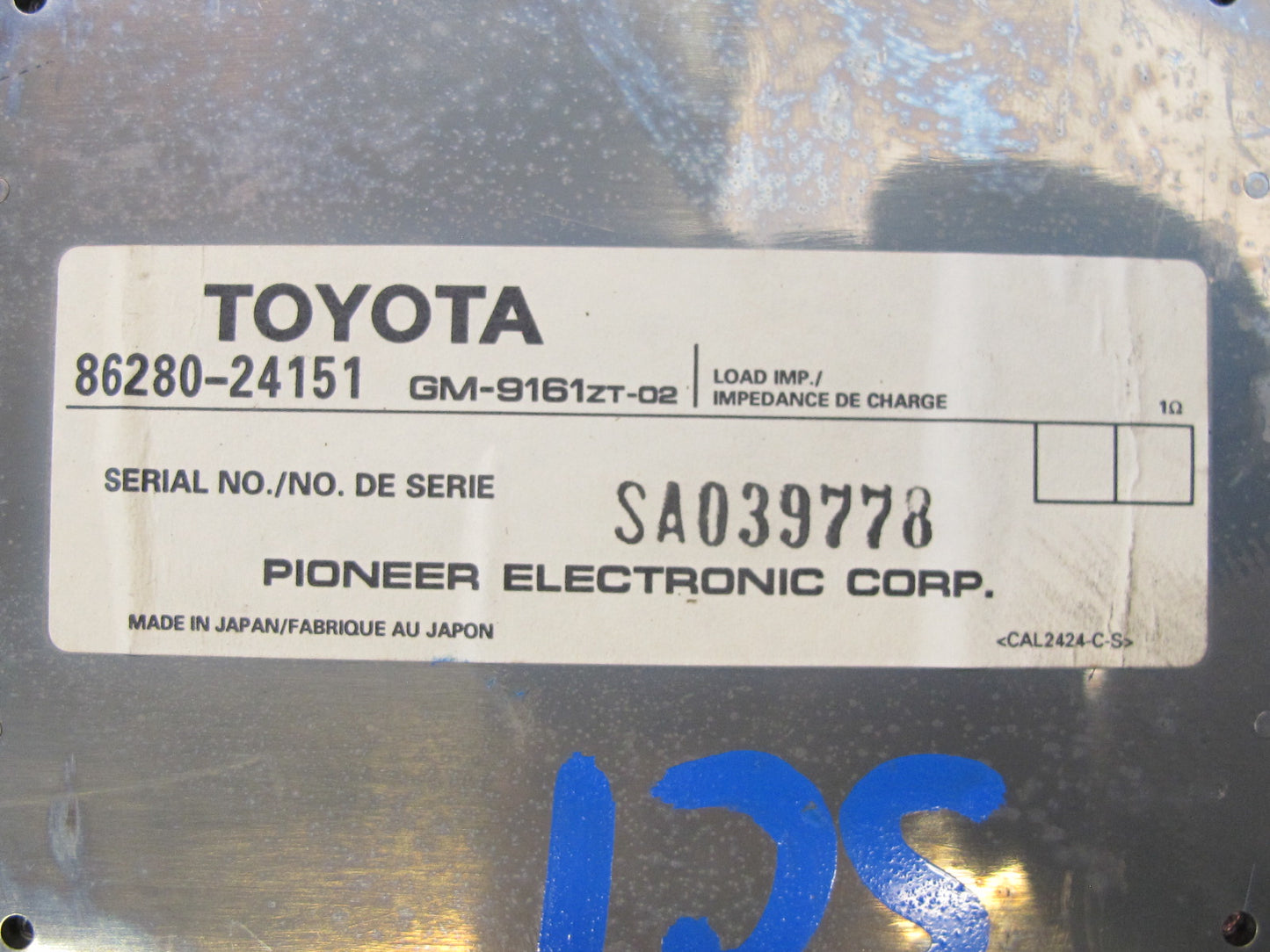 92-99 Lexus JZZ31L SC400 SC300 Pioneer Speaker Amplifier Crossover OEM