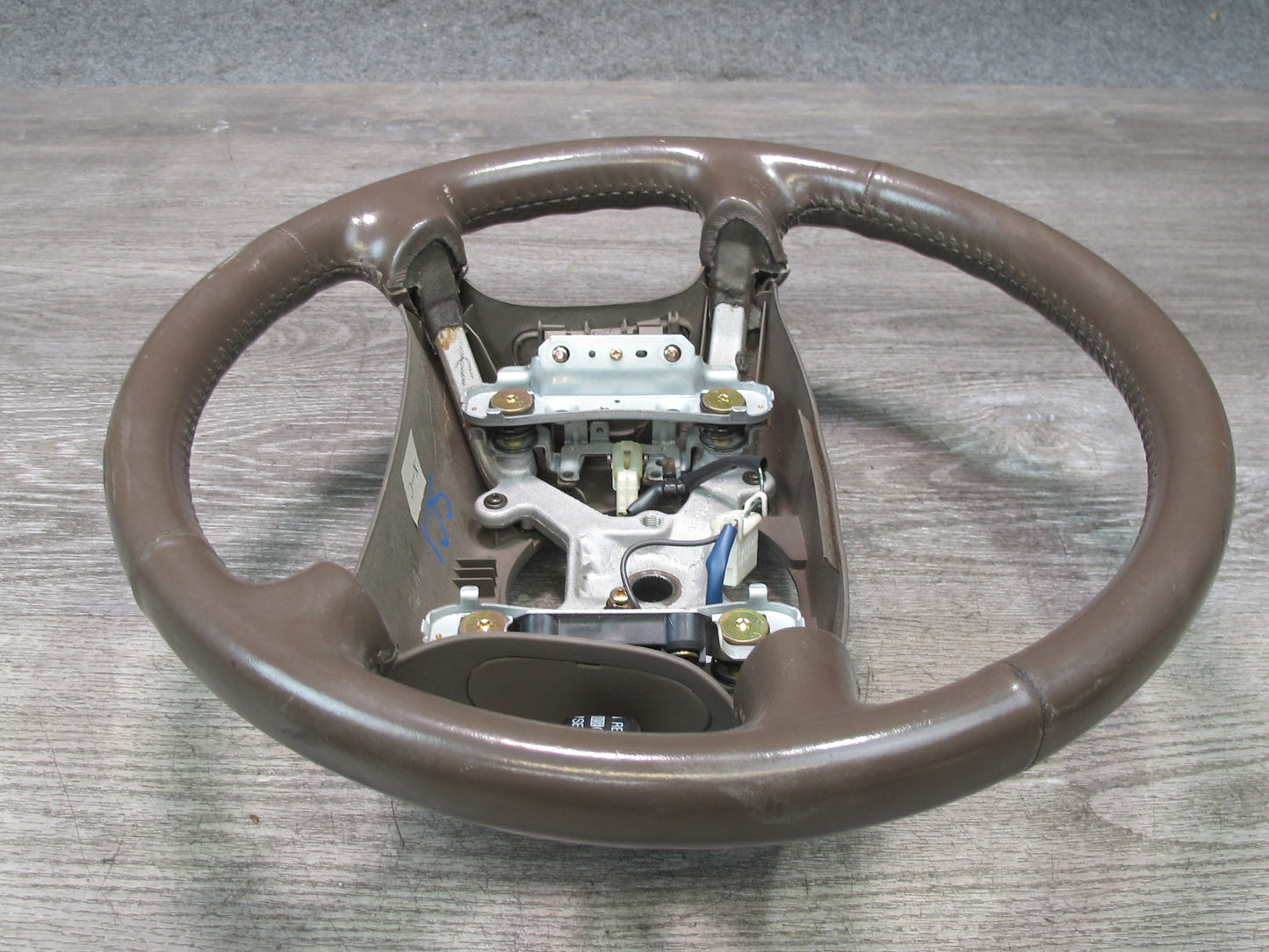 97-98 Lexus JZZ31L SC400 SC300 Leather Steering w Cruise Switch Brown OEM