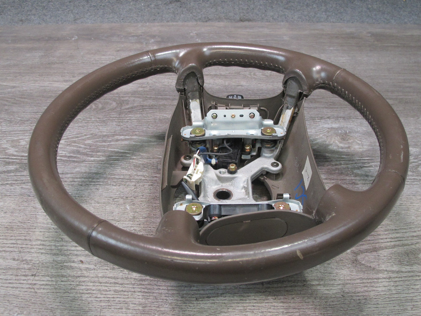 97-98 Lexus JZZ31L SC400 SC300 Leather Steering w Cruise Switch Brown OEM