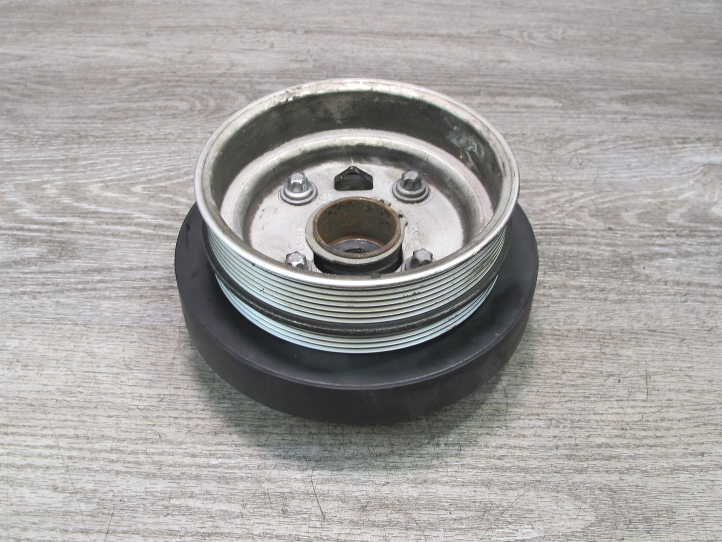 10-14 BMW E71 X6M Crankshaft Pulley Harmonic Balancer Vibration Damper 7572566