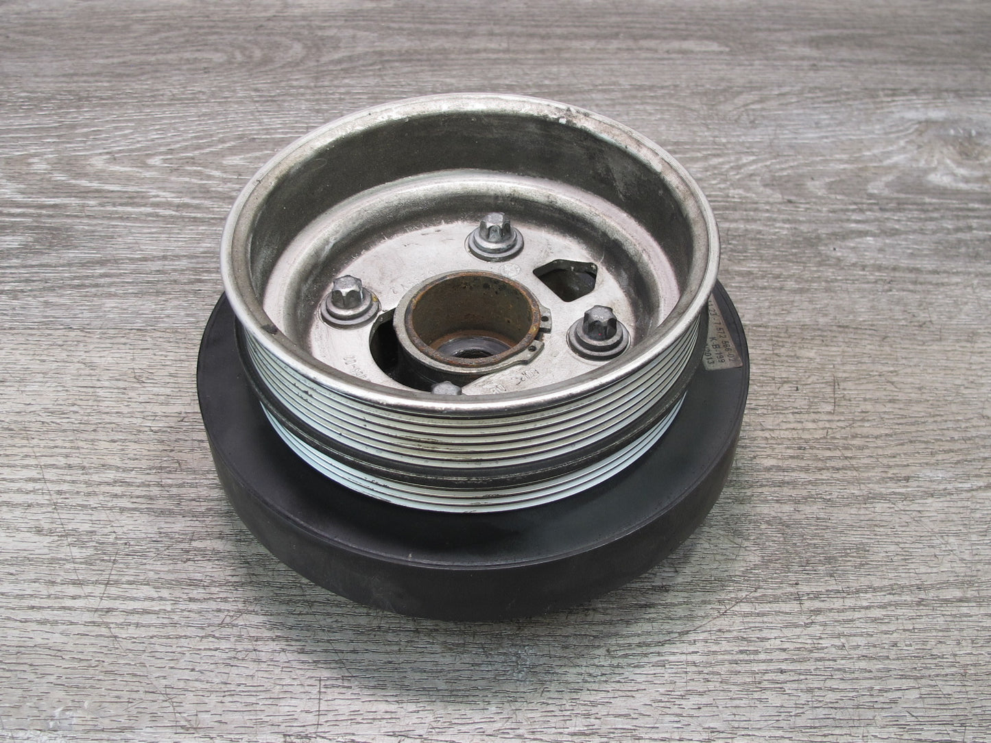 10-14 BMW E71 X6M Crankshaft Pulley Harmonic Balancer Vibration Damper 7572566