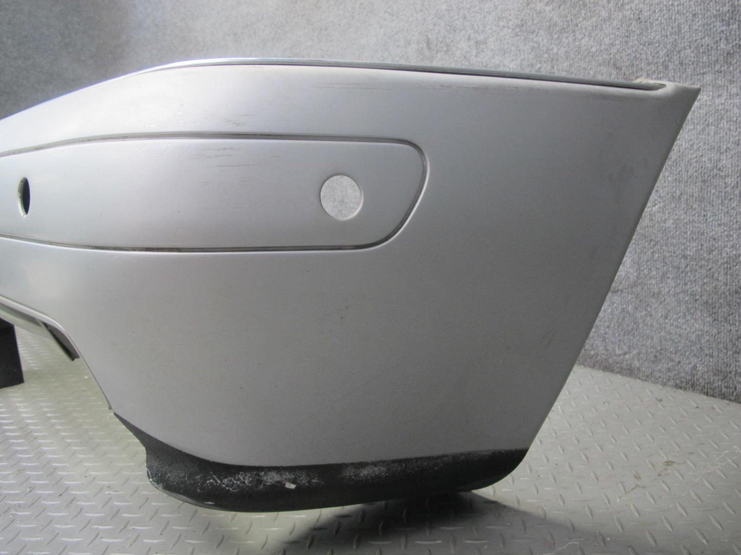 96-99 Mercedes W140 C140 CL Coupe Front Bumper Cover Silver Damaged