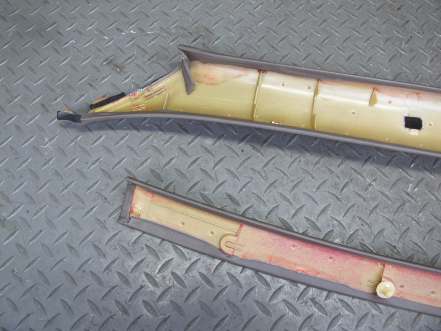 92-00 Lexus JZZ31L SC400 SC300 Front A Pillar Trim Cover Panel Set Brown OEM