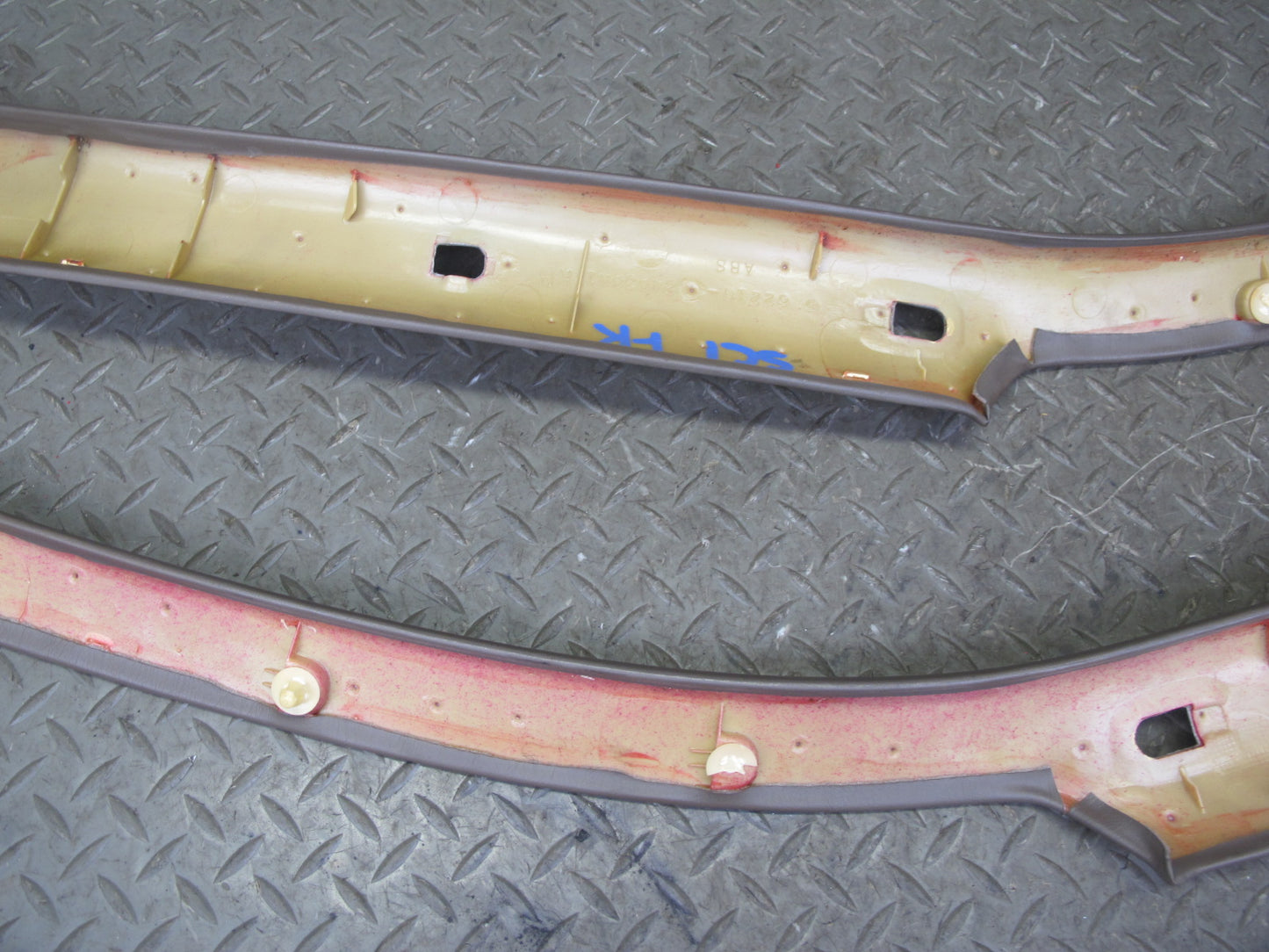 92-00 Lexus JZZ31L SC400 SC300 Front A Pillar Trim Cover Panel Set Brown OEM