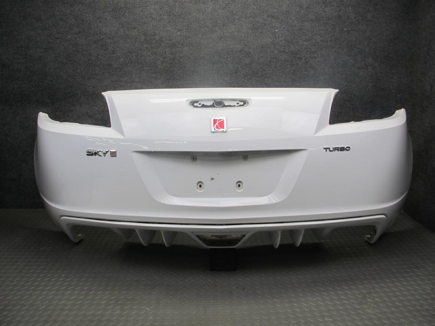 07-10 Saturn SKY RED Line 2.0L Turbo Rear Bumper Cover Polar White OEM