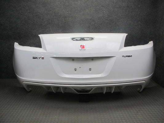 07-10 Saturn SKY RED Line 2.0L Turbo Rear Bumper Cover Polar White OEM