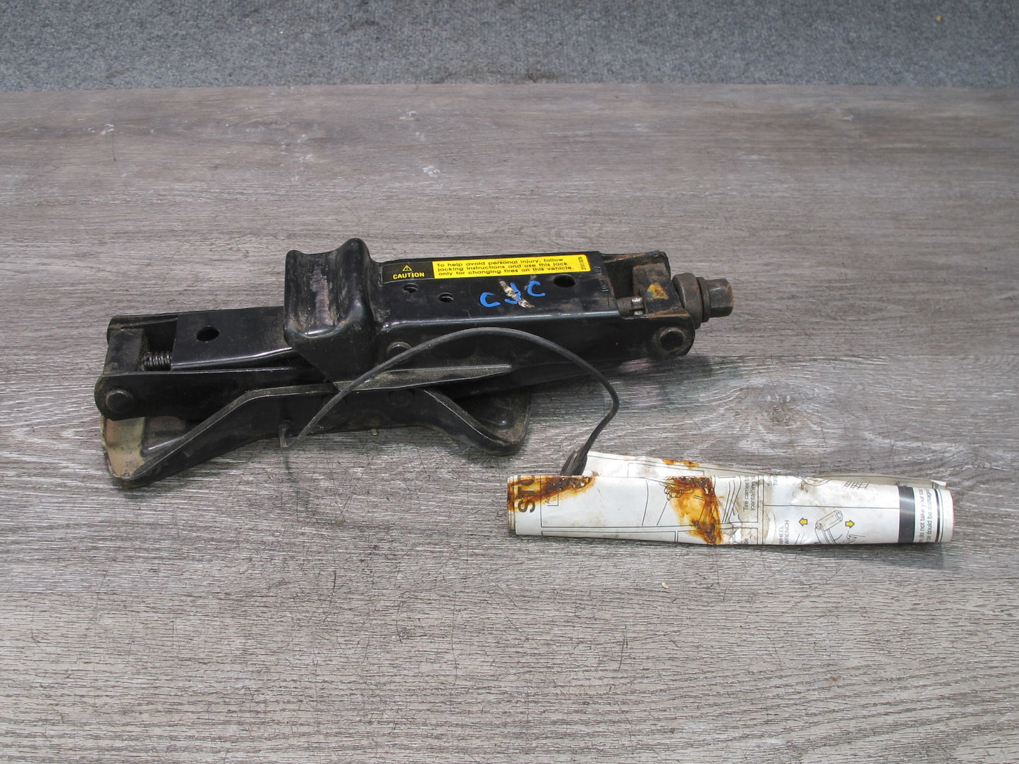 84-96 Chevrolet Corvette C4 Emergency Spare Tire Lift Jack OEM