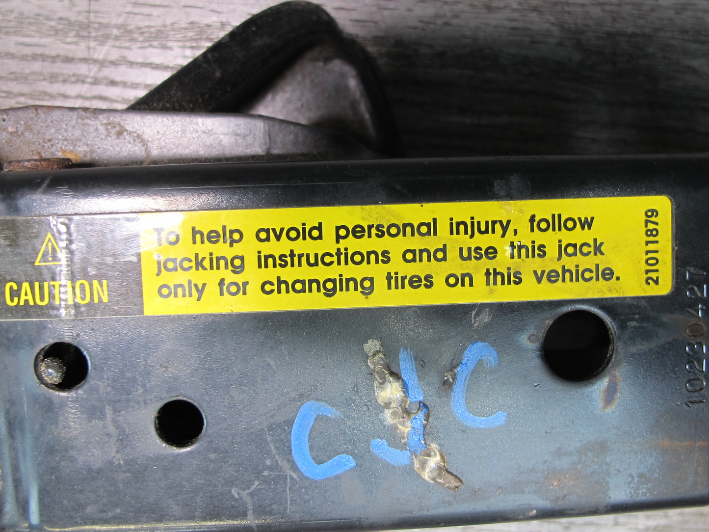 84-96 Chevrolet Corvette C4 Emergency Spare Tire Lift Jack OEM