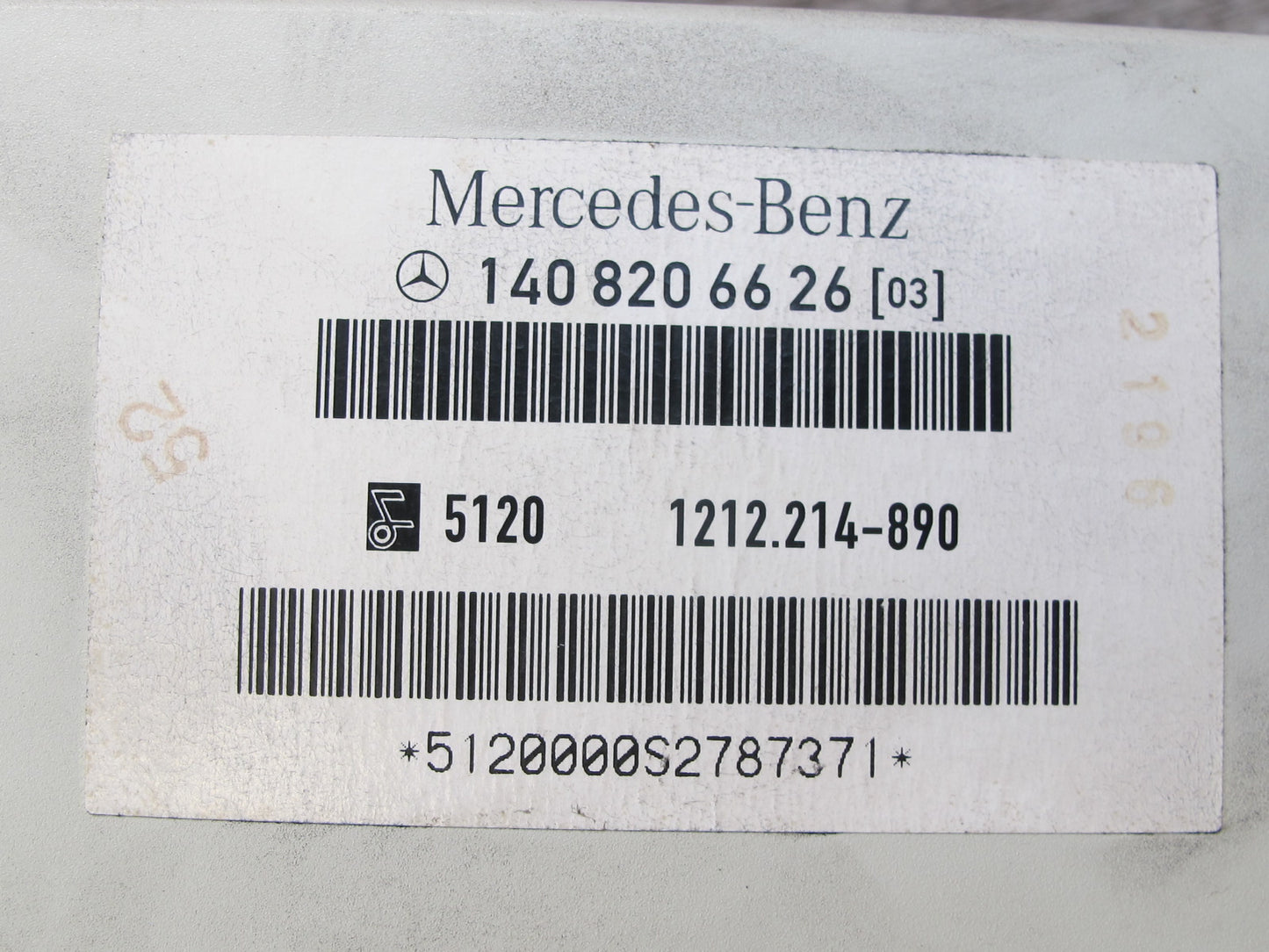 96-99 Mercedes W140 C140 Cl-class Anti Theft Locking Control Module 1408206626