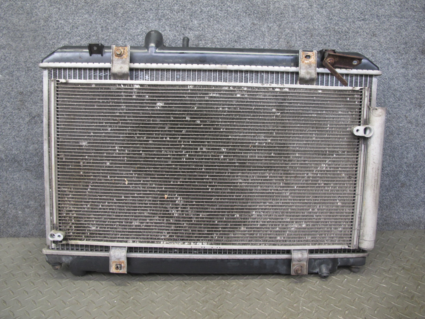 04-08 Mazda RX8 A/T Automatic Transmission Engine Radiator w Condenser Assy OEM