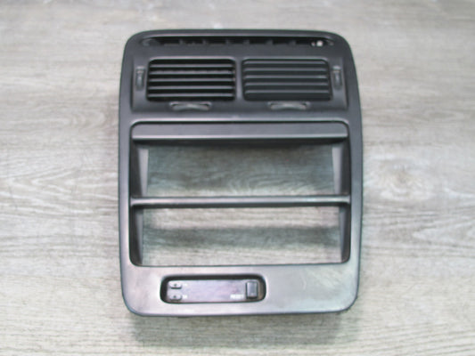 90-91 Nissan Z32 300ZX Dash Center Radio Climate Trim Panel Air Vent w Clock OEM