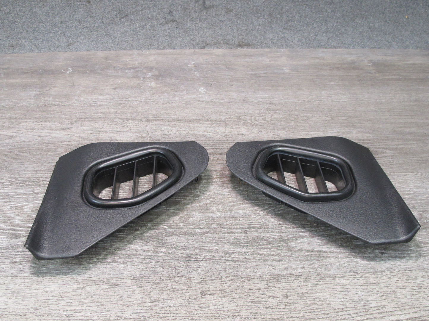90-96 Nissan Z32 300ZX Set of 2 Dash END Trim Cover Panel Air Vent Black OEM