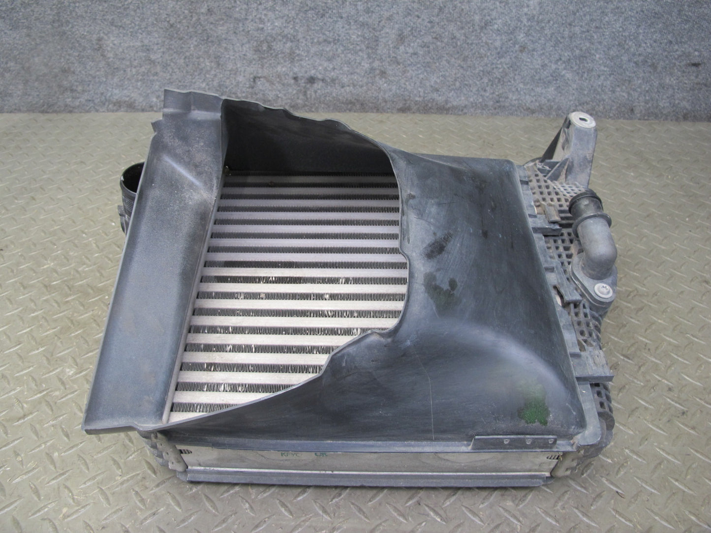 2015-2018 Porsche Macan S 3.0L Front Right Intercooler w Shroud 95B145804A