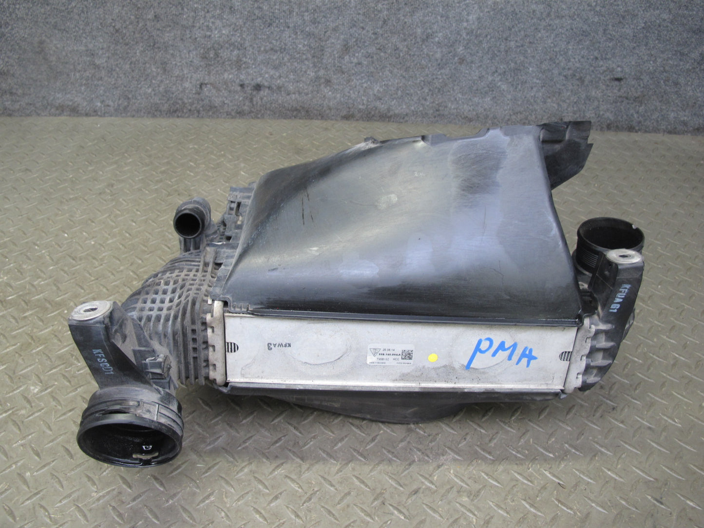 2015-2018 Porsche Macan S 3.0L Front Right Intercooler w Shroud 95B145804A