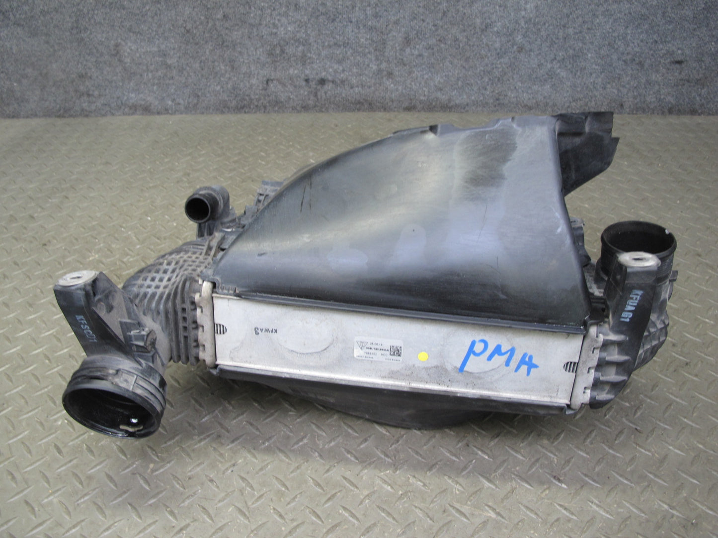 2015-2018 Porsche Macan S 3.0L Front Right Intercooler w Shroud 95B145804A