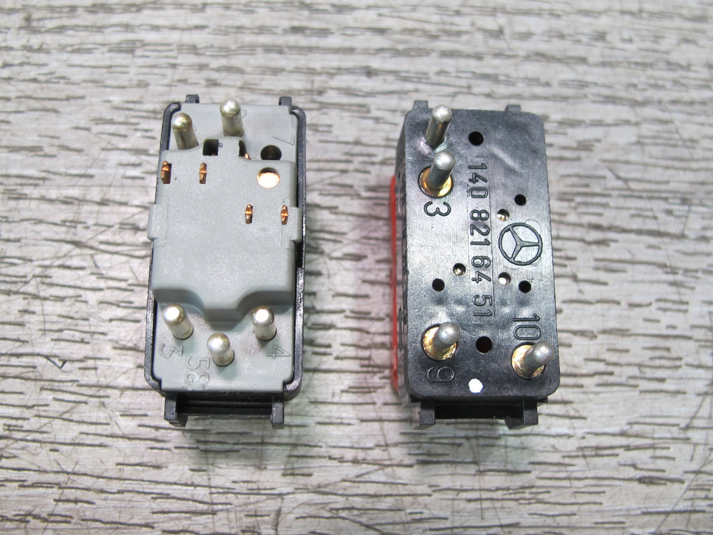 96-99 Mercedes W140 C140 CL ESP Window Trunk Door Hazard Mirror Switch Set OEM