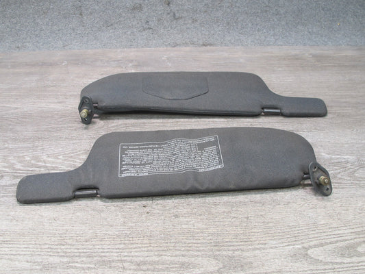 90-93 Nissan Z32 300ZX Set of 2 Front Left & Right Sun Visor Black OEM