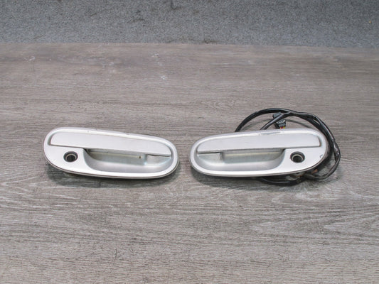 90-91 Nissan Z32 300ZX Set of 2 Left & Right Door Exterior Handle Silver OEM