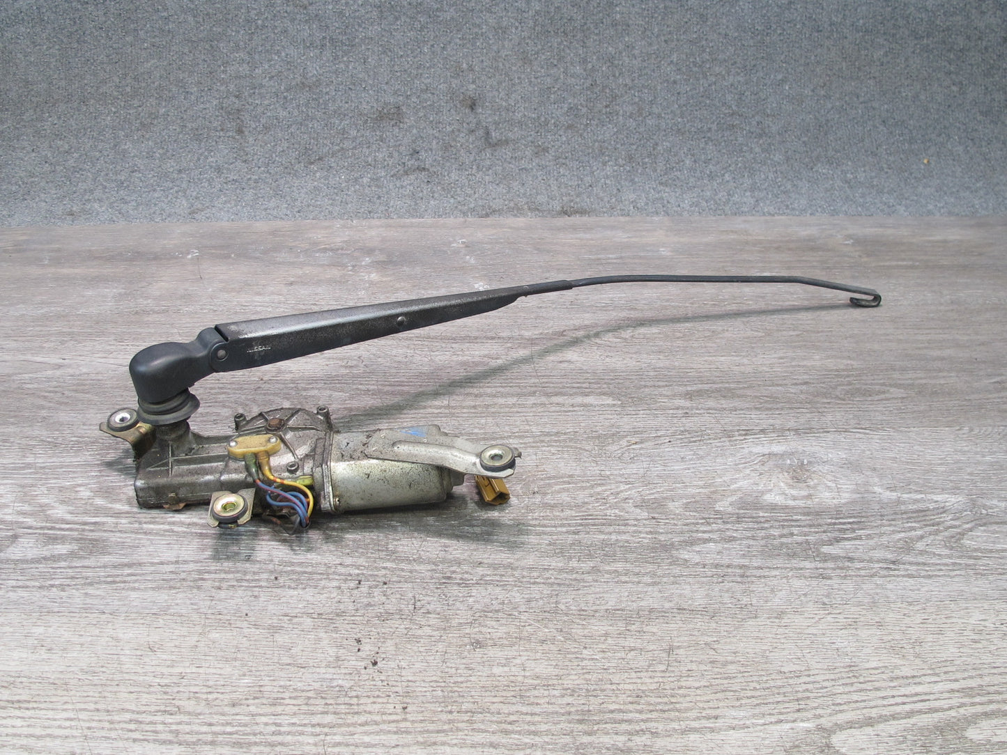 90-96 Nissan Z32 300ZX 2+0 Rear Trunk Lid Tailgate Wiper Arm w Motor OEM