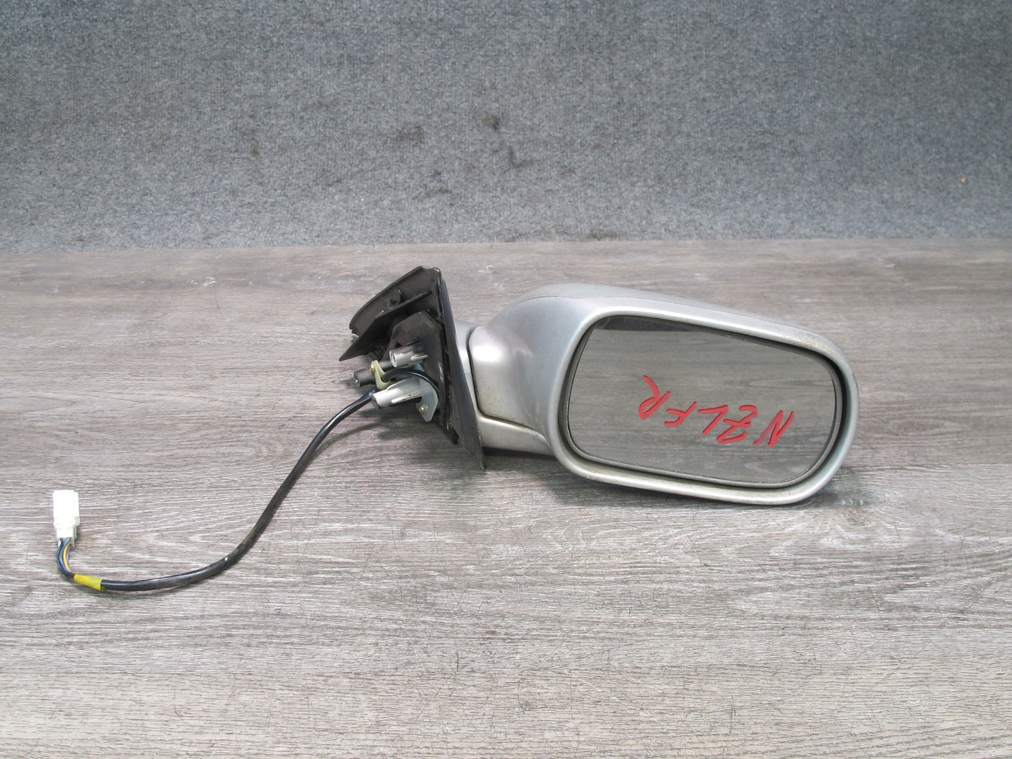 90-96 Nissan Z32 300ZX Coupe Right Door Heated Side View Power Mirror Silver OEM