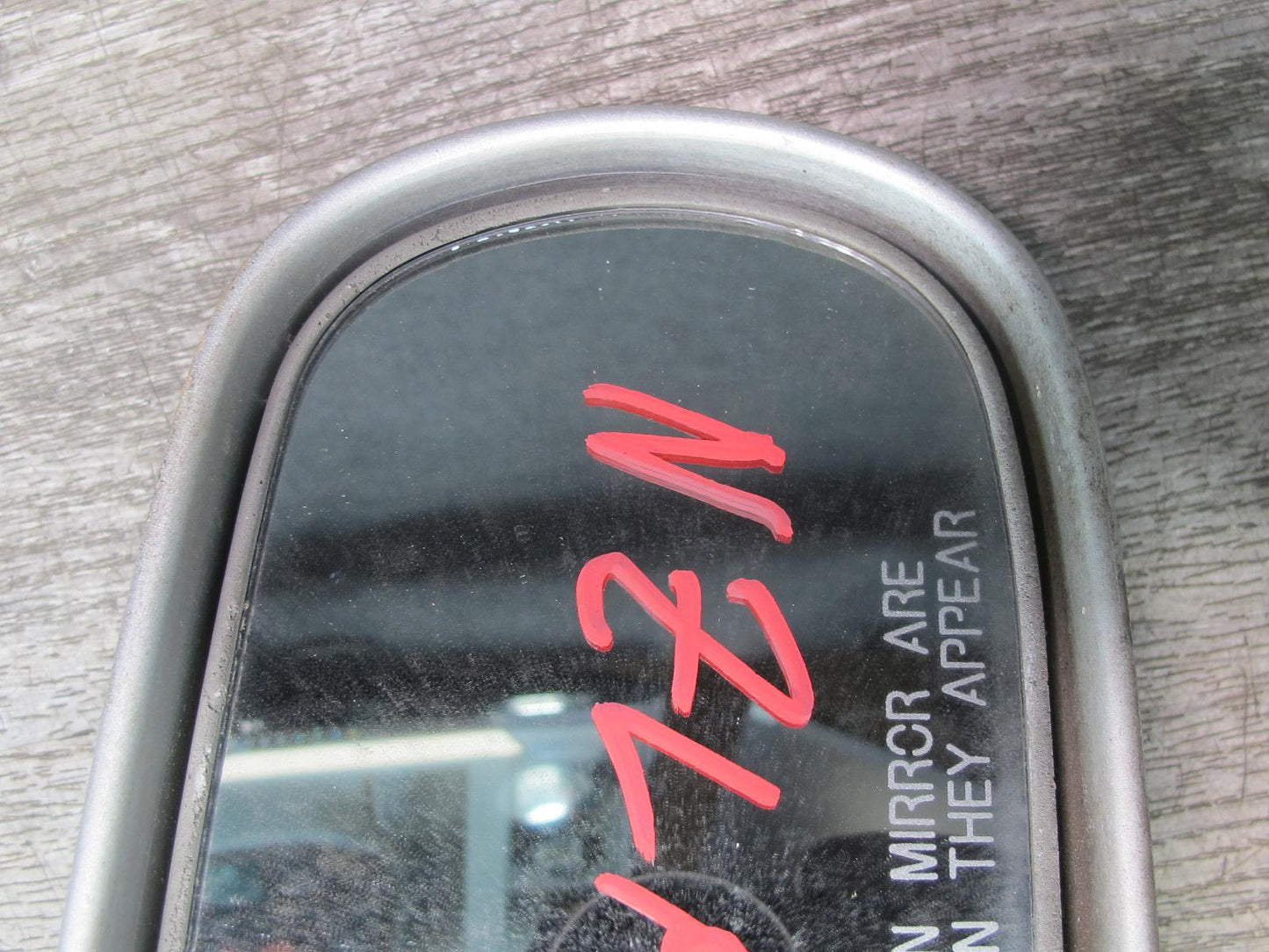 90-96 Nissan Z32 300ZX Coupe Right Door Heated Side View Power Mirror Silver OEM