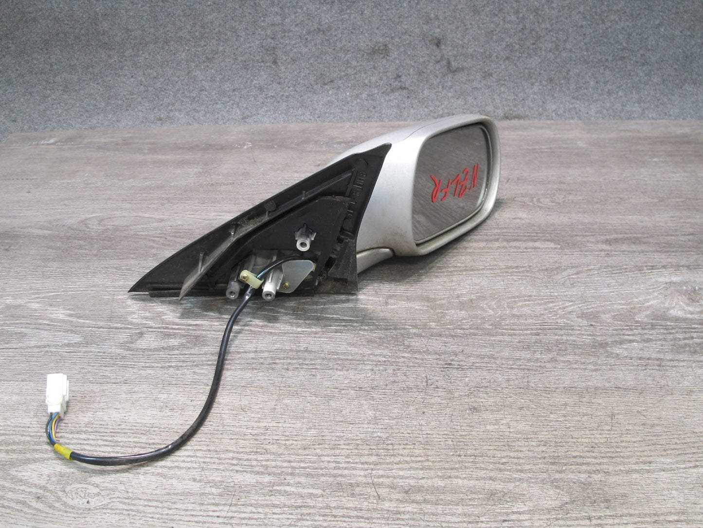 90-96 Nissan Z32 300ZX Coupe Right Door Heated Side View Power Mirror Silver OEM