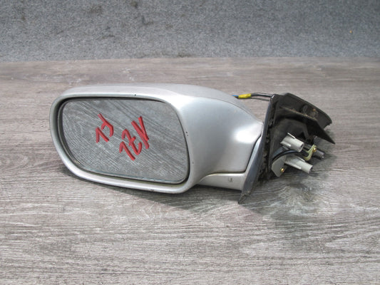 90-96 Nissan Z32 300ZX Coupe Left Door Heated Side View Power Mirror Silver OEM