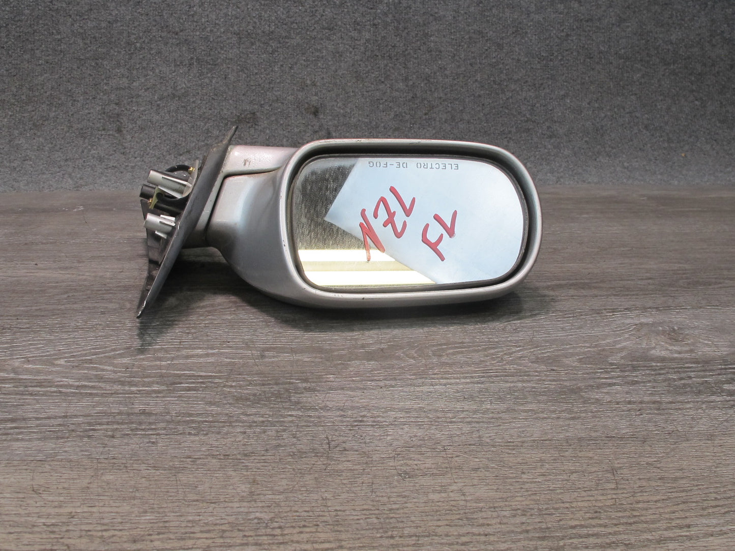 90-96 Nissan Z32 300ZX Coupe Left Door Heated Side View Power Mirror Silver OEM