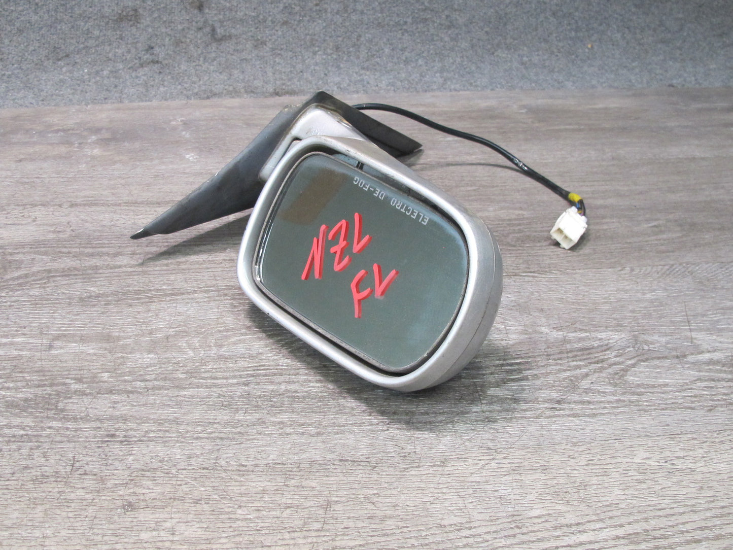 90-96 Nissan Z32 300ZX Coupe Left Door Heated Side View Power Mirror Silver OEM