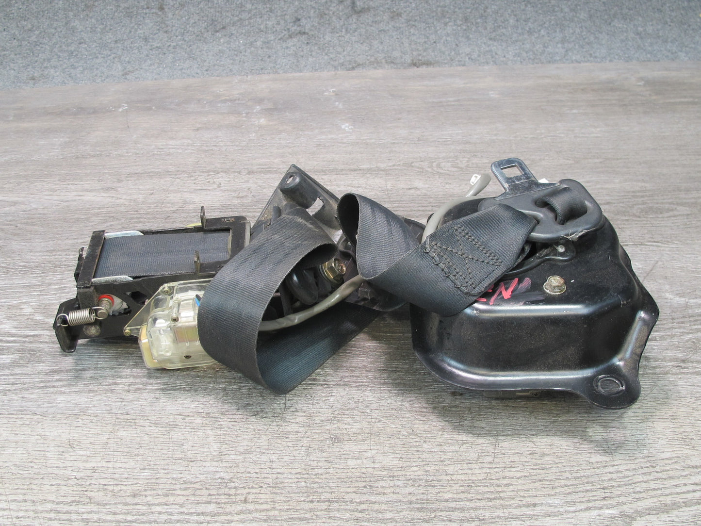 90-96 NISSAN 300ZX Z32 2-SEAT FRONT LEFT & RIGHT SIDE SEATBELT RETRACTOR SET OEM