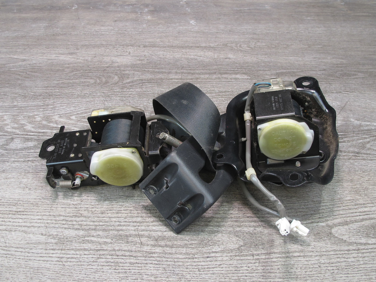 90-96 NISSAN 300ZX Z32 2-SEAT FRONT LEFT & RIGHT SIDE SEATBELT RETRACTOR SET OEM