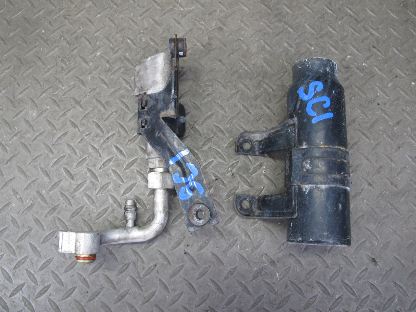 97-00 Lexus SC300 9pcs A/C Hose Line Pipe w Dryer & Pressure Regulator Set OEM