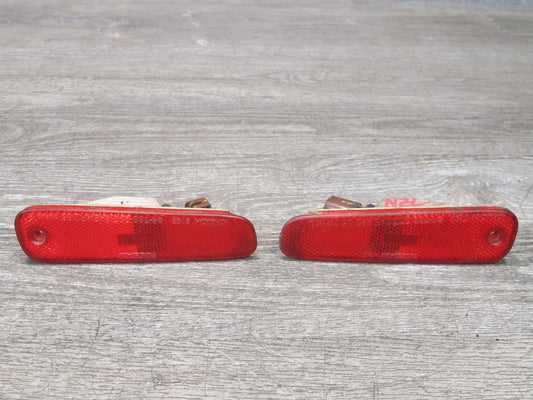 90-96 Nissan Z32 300ZX Set of 2 Rear Bumper Side Marker Light Lamp OEM