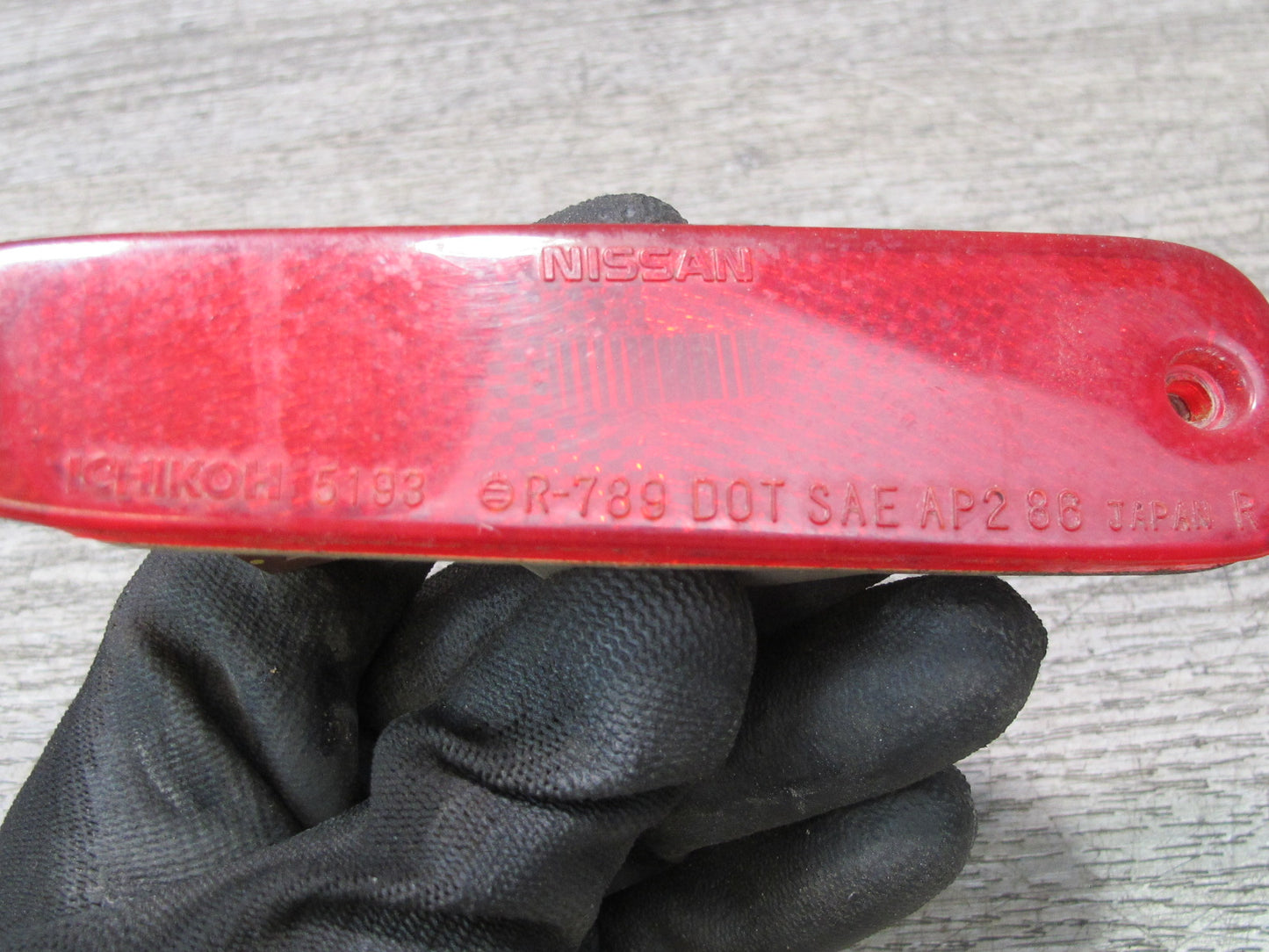 90-96 Nissan Z32 300ZX Set of 2 Rear Bumper Side Marker Light Lamp OEM