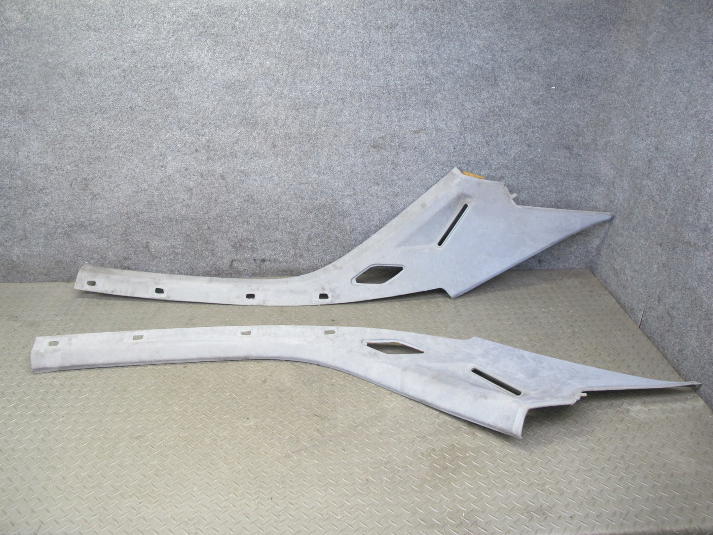 96-99 Mercedes W140 C140 CL Coupe Set of 2 Rear Interior C Pillar Trim Panel OEM