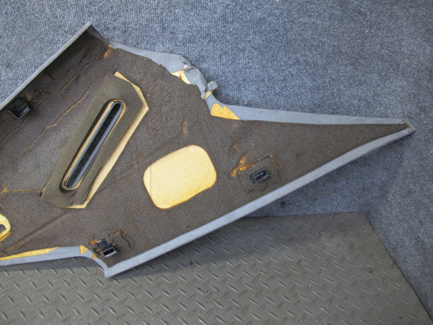 96-99 Mercedes W140 C140 CL Coupe Set of 2 Rear Interior C Pillar Trim Panel OEM