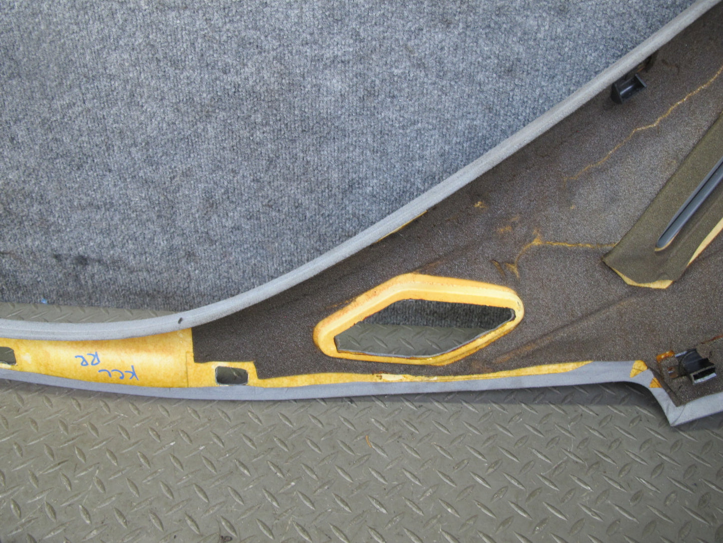 96-99 Mercedes W140 C140 CL Coupe Set of 2 Rear Interior C Pillar Trim Panel OEM