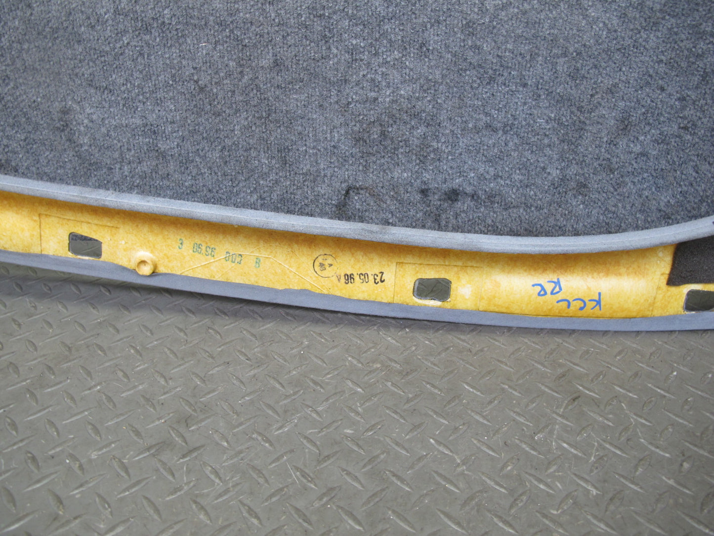 96-99 Mercedes W140 C140 CL Coupe Set of 2 Rear Interior C Pillar Trim Panel OEM