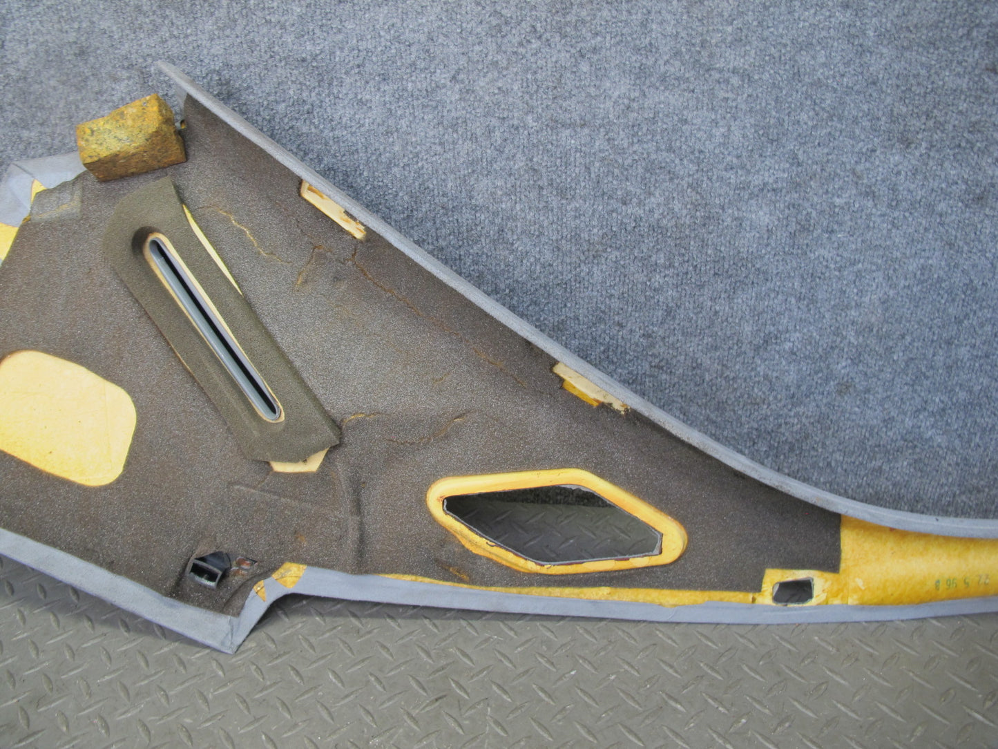 96-99 Mercedes W140 C140 CL Coupe Set of 2 Rear Interior C Pillar Trim Panel OEM