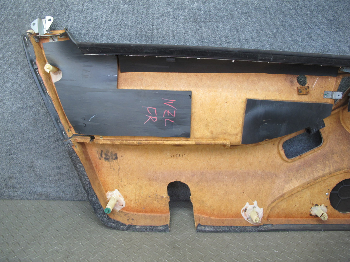 90-93 Nissan Z32 300ZX 2+0 Right Interior Door Panel w Handle & Trim Set OEM