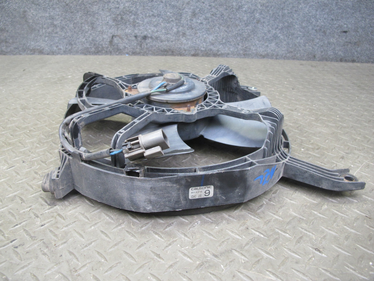 90-96 Nissan Z32 300ZX Turbo A/C Condenser 4 Blade Fan Motor OEM