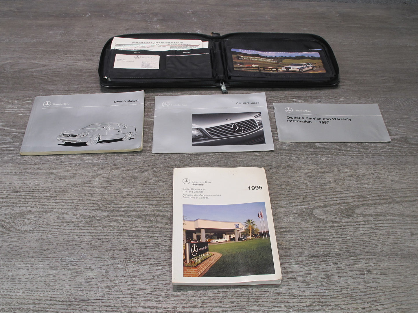 1997 Mercedes W140 C140 CL Coupe Owner User Operator Guide Manual Book Case Set