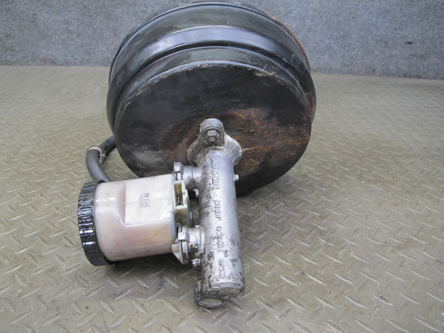 90-91 Nissan Z32 300ZX Turbo Brake Master Cylinder Booster Fluid Reservoir OEM