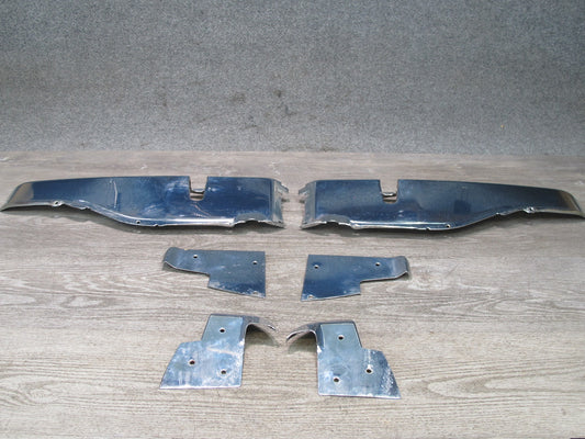 96-99 Mercedes W140 C140 Cl-class Coupe Set of 6 Door Edge Chrome Trim Panel OEM