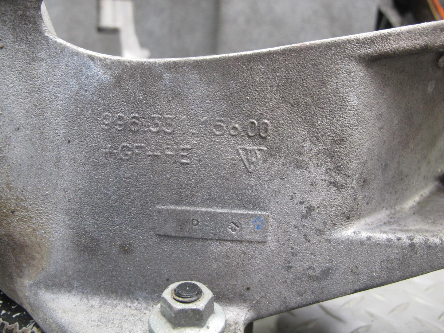 2002-2004 Porsche 911 996 3.6L RWD Rear Susp Sub Frame Crossmember Carrier Set