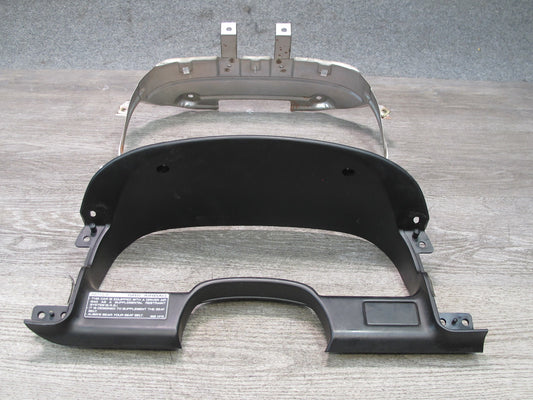 90-96 Nissan Z32 300ZX Instrument Cluster Speedometer Trim w Mount Bracket OEM